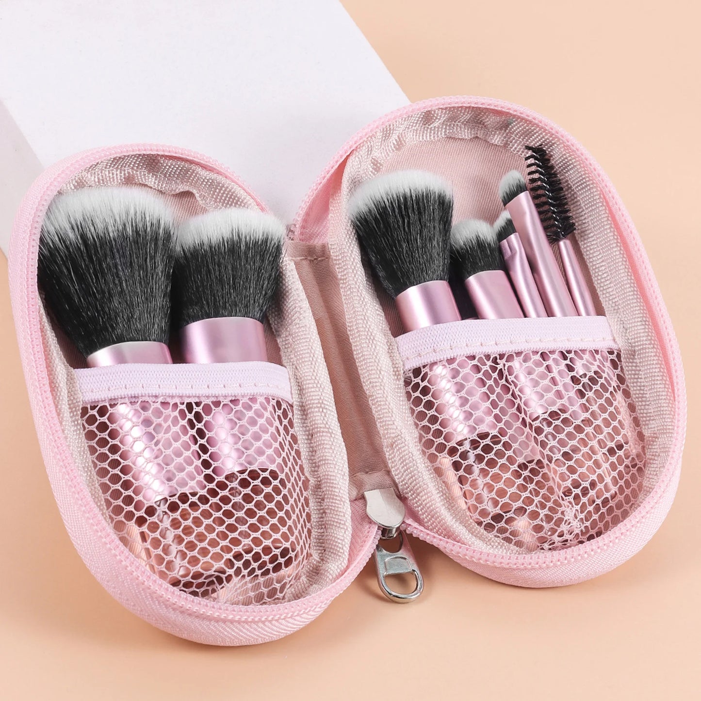 10 color Mini makeup brush Travel portable Makeup Tool Makeup Puff - Palm Brush Professional Makeup tool set Christmas gift Beauty World Shop