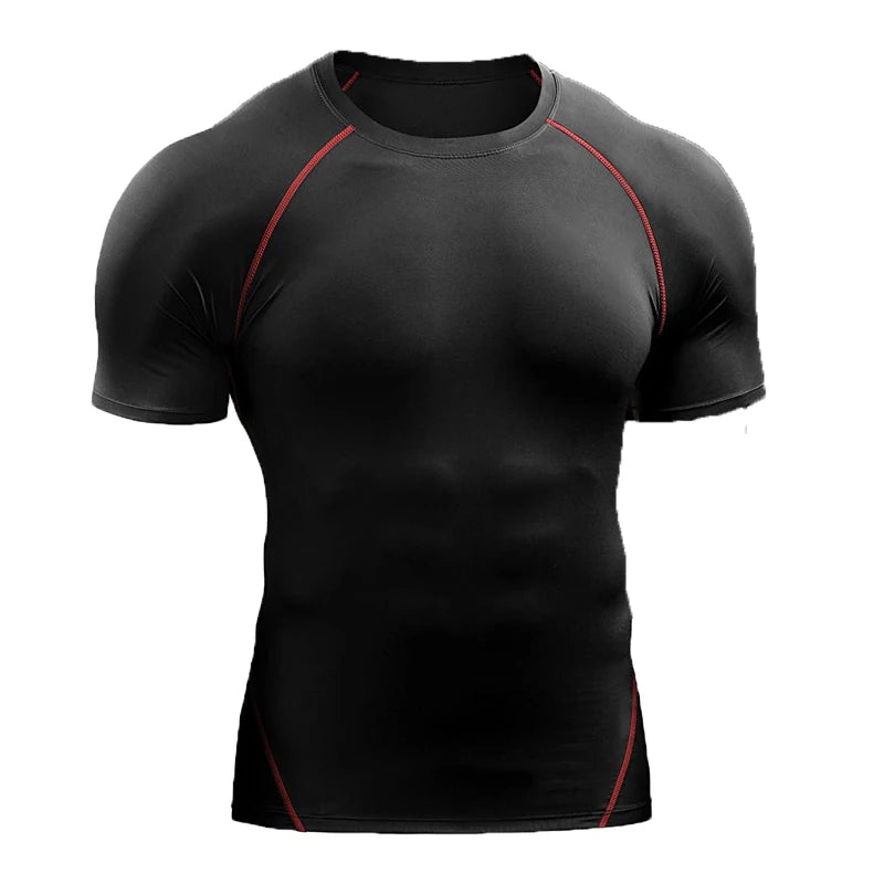 2026 Compression T Shirt Men Summer Sportswear Running T-shirt Elastic Quick Dry Sport Tops Tee Athletic Gym Workout Shirts Men Beauty World Shop