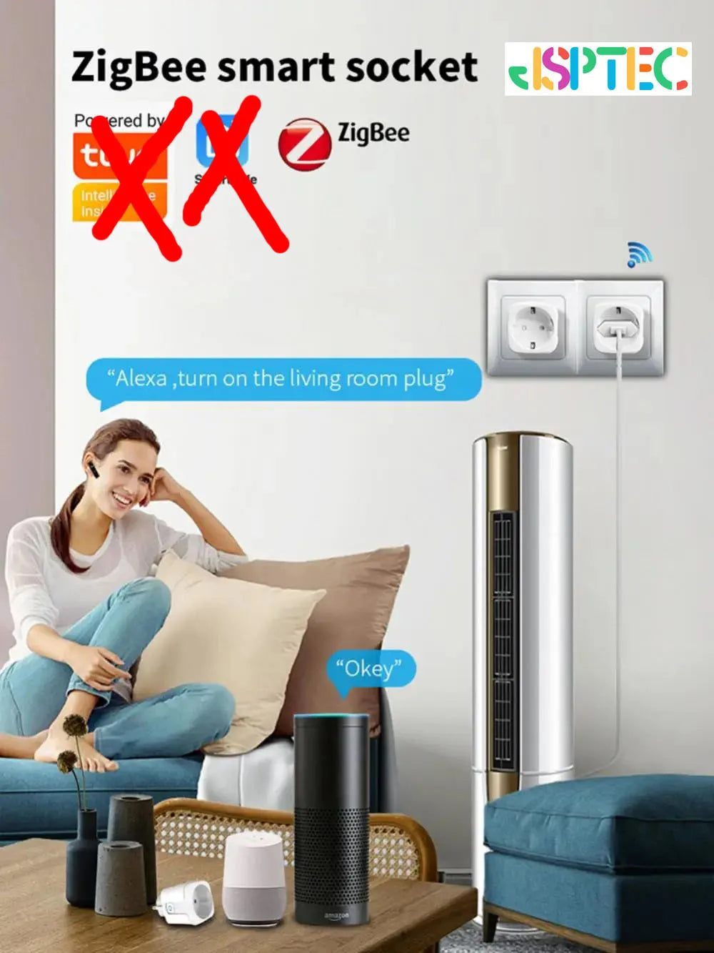 Zigbee Smart Plug 20A EU Smart Socket With Power Monitoring Timing Function Voice Control Via Alexa Google Home Yandex Beauty Fashion