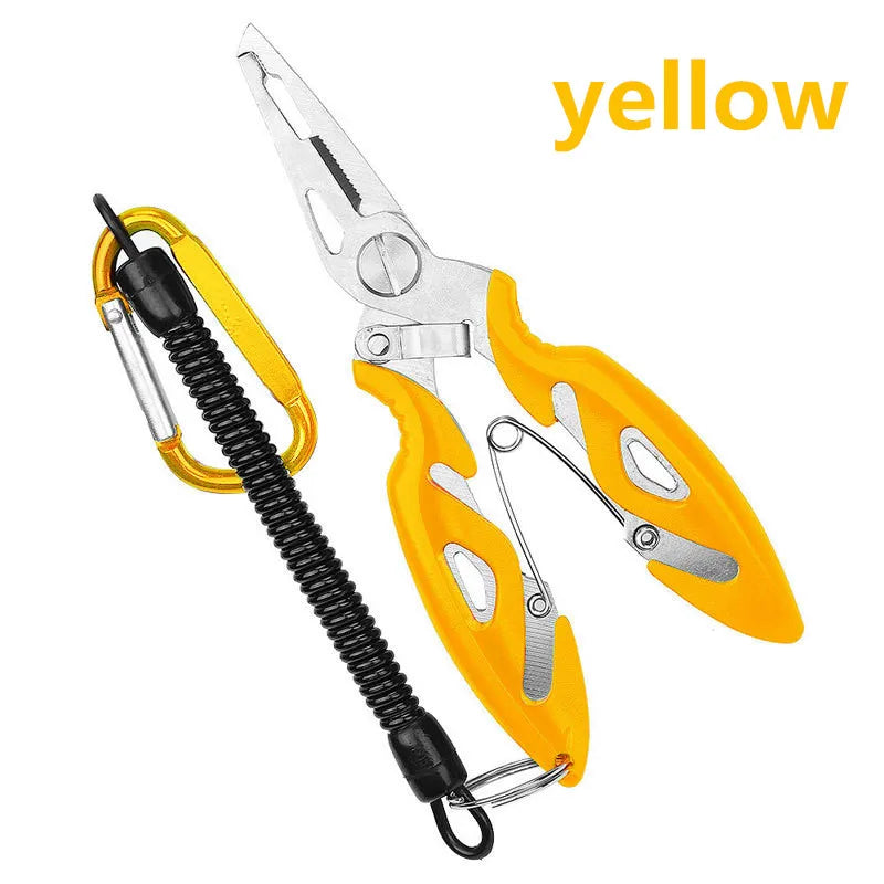 Fishing Pliers Fish Line Cutter Scissors Mini Fish Hook Remover Multifunction Tools New Black Beak Jaw Outdoor fish lead Beauty World Shop