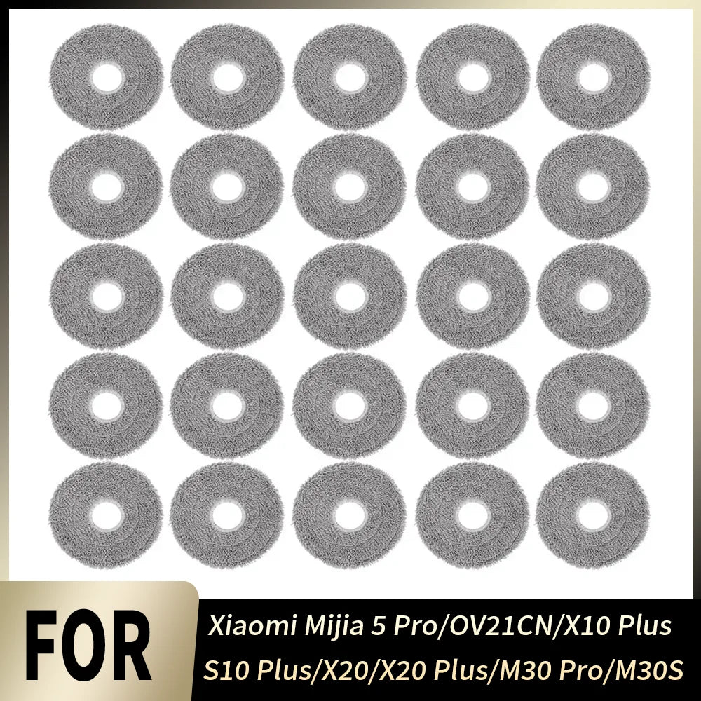 Easy Install Perfect Fit Mop Cloth Kit Mop Pad Part For Xiaomi Mijia 5 Pro OV21CN X10 Plus S10 Plus X20 X20 Plus M30 Pro M30S Beauty World Shop