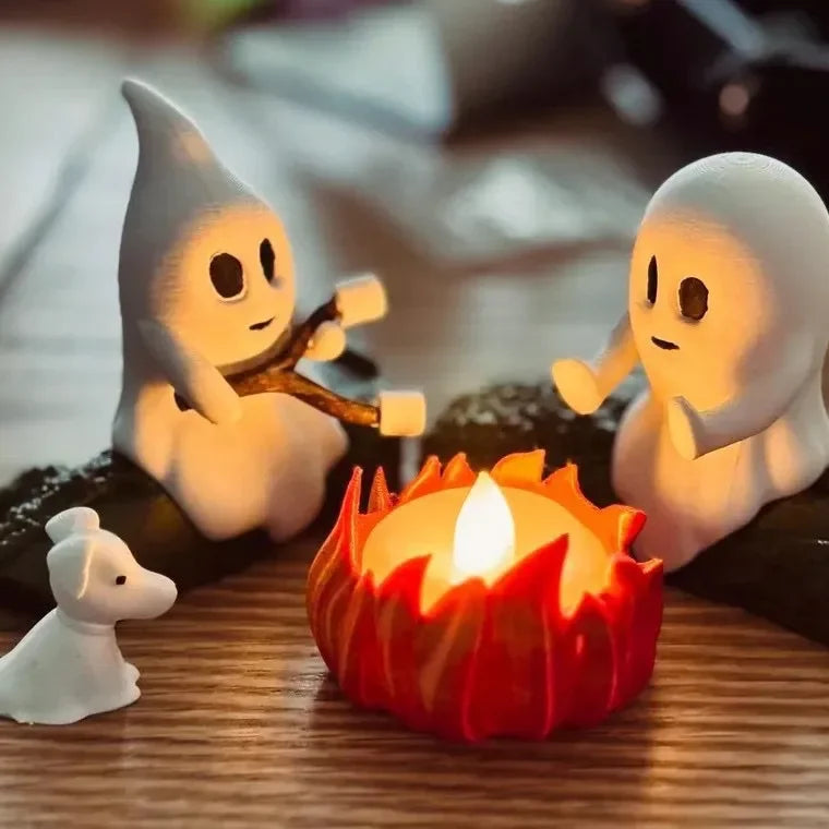 1 Set Halloween Ghost Campfire Decor Spooky Outdoor Party Haunted House Props Scary Backyard Scene Gathering Decoration Gift Beauty World Shop