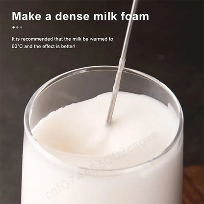 Wireless Milk Frother Electric Type-C Handheld Blender Stainless Steel Mini Coffee Maker Whisk Mixer For Coffee Cappuccino Cream Beauty World Shop