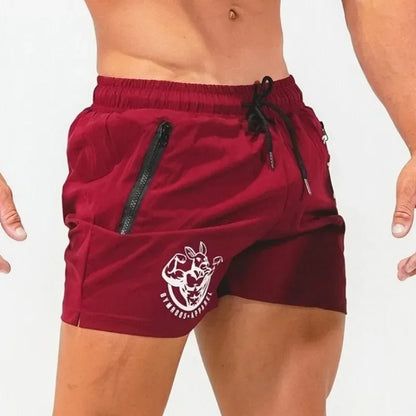 Sports Shorts Men Gym Workout Running Shorts Bodybuilding Joggers Summer Fitness Training Jogging Short Pants Male Beach pants Beauty World Shop