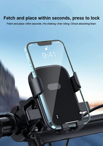 Anti-slip Phone Mount 360° Rotatable Adjustable Bike Phone Mount for Outdoor Cycling, Mountain Bike Accessories Beauty World Shop