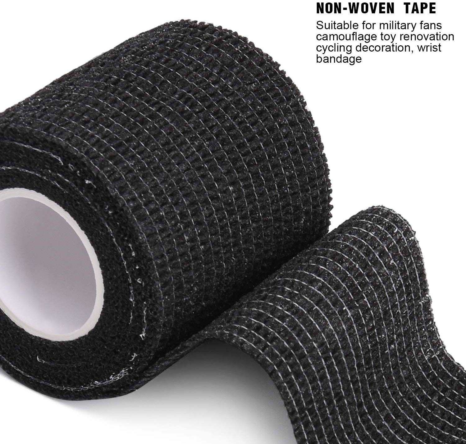 3/6/12/24/48 PCS Tattoo Grip Cover Wrap Disposable Black  Bandage For Tattoo Grip Bandage Machine Tape Tube Accessories Beauty World Shop