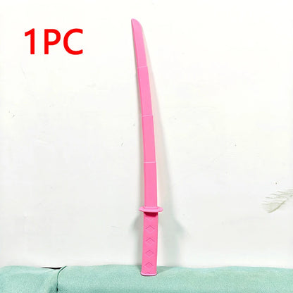 1/2/3PCS 3D Printed Gravity Straight Out Telescopic Samurai Stress Relief Toy Stretchable Cos Props Creative Folding Katana Gift Beauty World Shop