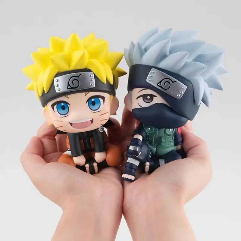 9cm Naruto Anime Figure Naruto Kakashi Action Figure Q Version Kawaii Sasuke Itachi Figurine Car Decoration Collection Model Toy Beauty World Shop