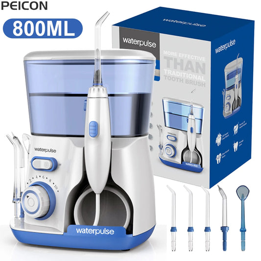 Oral Irrigator Dental Water Flosser for Teeth High Pressure Electric Dental Irrigator Water Flosser Mouth Washing Machine 800ML Beauty World Shop