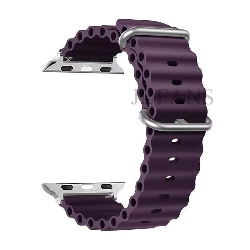 Strap For Apple watch ultra band 49mm 44mm 45mm 41mm 40mm 38mm 44 45 mm 1:1 Original Ocean belt iWatch series 9 10 8 7 se bands Beauty World Shop