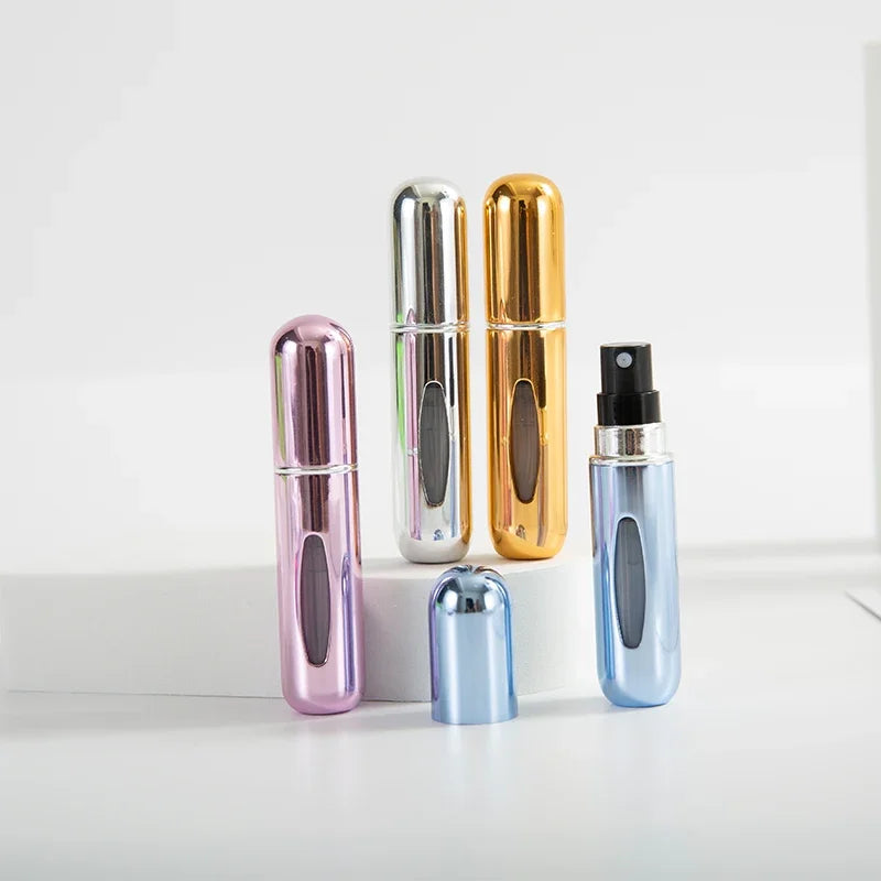 5ml Perfume Spray Bottle, Portable Perfume Atomizer Fillable Mini Perfume Bottle Perfume Empty Bottle Scent Pump Box Beauty Fashion