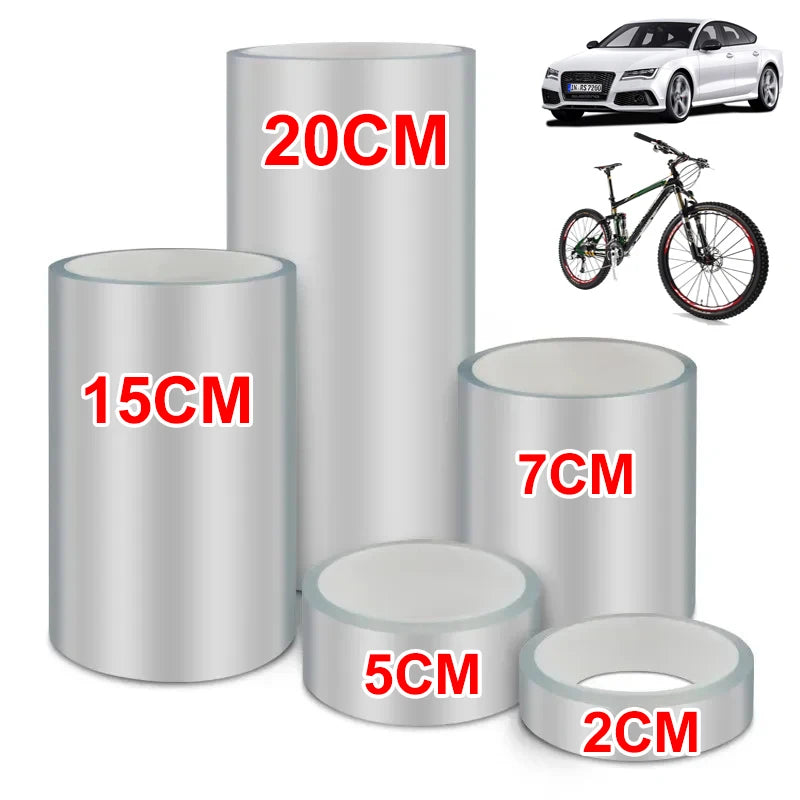 Transparent Bicycle Stickers Tape 3M 5M 10M Bike Frame Protector Cycling Tape Film Invisible Scratch Resistant Riding Decoration Beauty World Shop