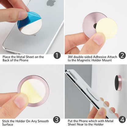 Magnetic Car Phone Holder Universal Car Phone Stand for iPhone Xiaomi Huawei Samsung Dashboard Wall Mounted Car Magnet Sticker Beauty World Shop