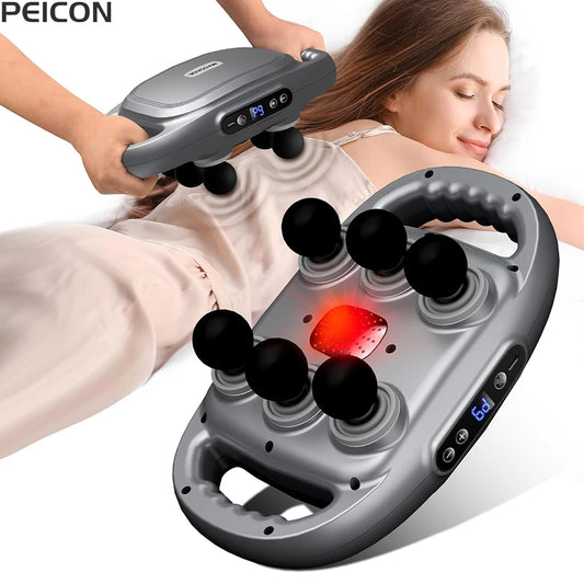Fascia Massage Gun High Frequency Muscle Massager Gun Body Back Waist Shoulder Massage Machine 16 Heads Professional Fascia Gun Beauty World Shop