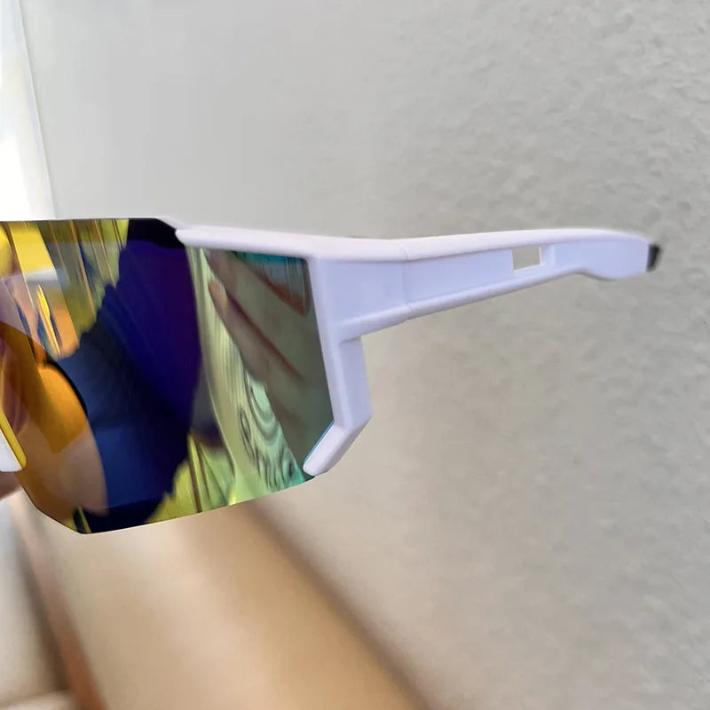 Hiking 2pcs Cycling Anti Light Glasses Men Women UV400 Sandproof Eye Protector Shades Outdoor Sports Goggle Anti Radiation Lens Beauty World Shop