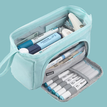 Large Capacity Pencil Case Cute Student Pencil Cases Big Pen Bag Case Storage Box Boy Girl Kid Office School Stationery Supplies Beauty World Shop