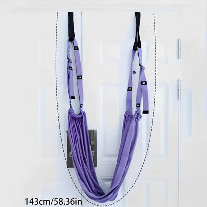 Adjustable Aerial Yoga Strap Pull Rope Women Hammock Stretch Leg Splits Trainer Female Gym Belt Swing Stretching Fitness Beauty World Shop