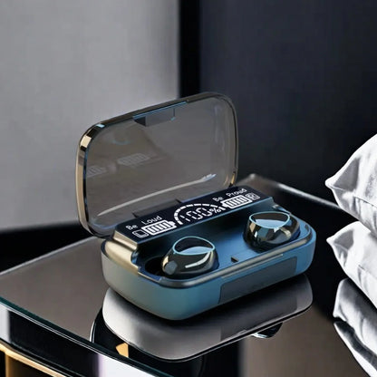 New TWS Bluetooth Earphones Handfree LED Dispay Headphones Bluetooth HiFi Stereo Music Wireless Earbuds for all smartphones Beauty Fashion