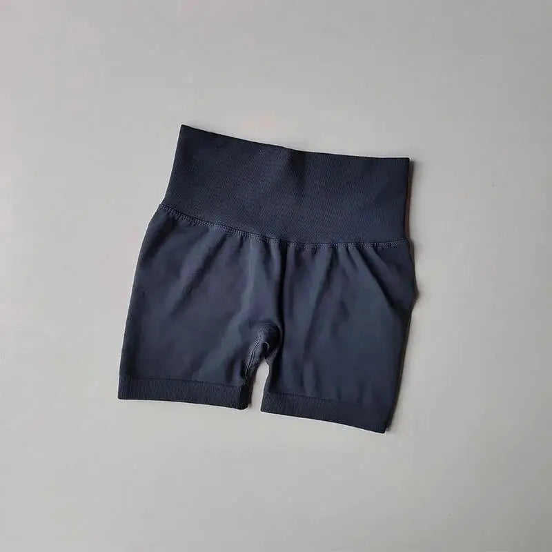 women's high-waisted hip-enhancing sport shorts, with waist shaping, slimming effect, quick-drying hip, three-point fit leggings Beauty World Shop