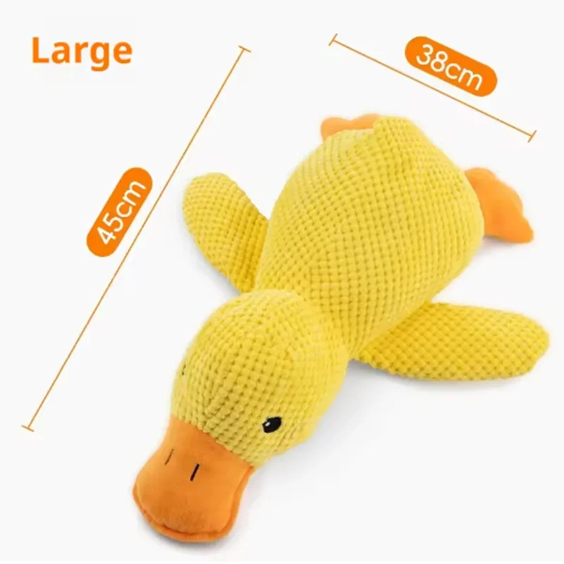 Cute dog Toy Stomping Duck Bite Resistant Grinding Teeth Cleaning Large Dog Interactive Entertainment Puppy Boredom Plush Toy Beauty World Shop