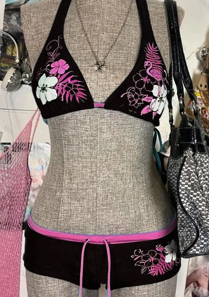 Spring and Summer Fashion Trend: Y2K Sexy Bikini - Ins European and American Niche Design, Figure-Hugging Swimsuit Set Beauty World Shop
