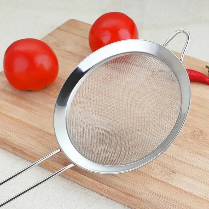 Stainless Steel Ultra Fine Mesh Strainer Sieve for Juice Soya Milk Oil Grid Dumpling Fishing Hotpot Leaky Spoon Household Kitche Beauty Trend Shop