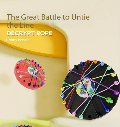 Rope Untying Challenge Educational Toys Kid Rope Knots Sensory Social Board Game Decryption Game Logic Thinking Training Toys Beauty World Shop