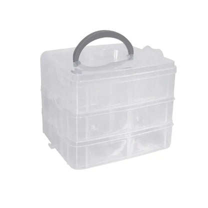 5 pcs Transparent Lockable Box Small Object Storage Box Fishing Gear Accessories Box Plastic Material Beauty Trend Shop