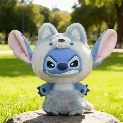 Disney Stitch Wild Animal Series Blind Box Plush Vinyl Toy Cute Doll Replica Mystery Box Bag Pendant Decor New Year Festive Gift Beauty World Shop