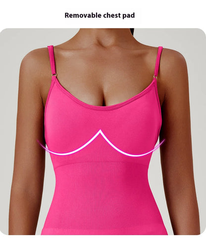 Women's Sexy Slim-Fit Yoga Shorts Jumpsuit Seamless Back Workout Bodysuit Breathable Quick-Dry Gym Running Pilates Fitness yoga Beauty World Shop