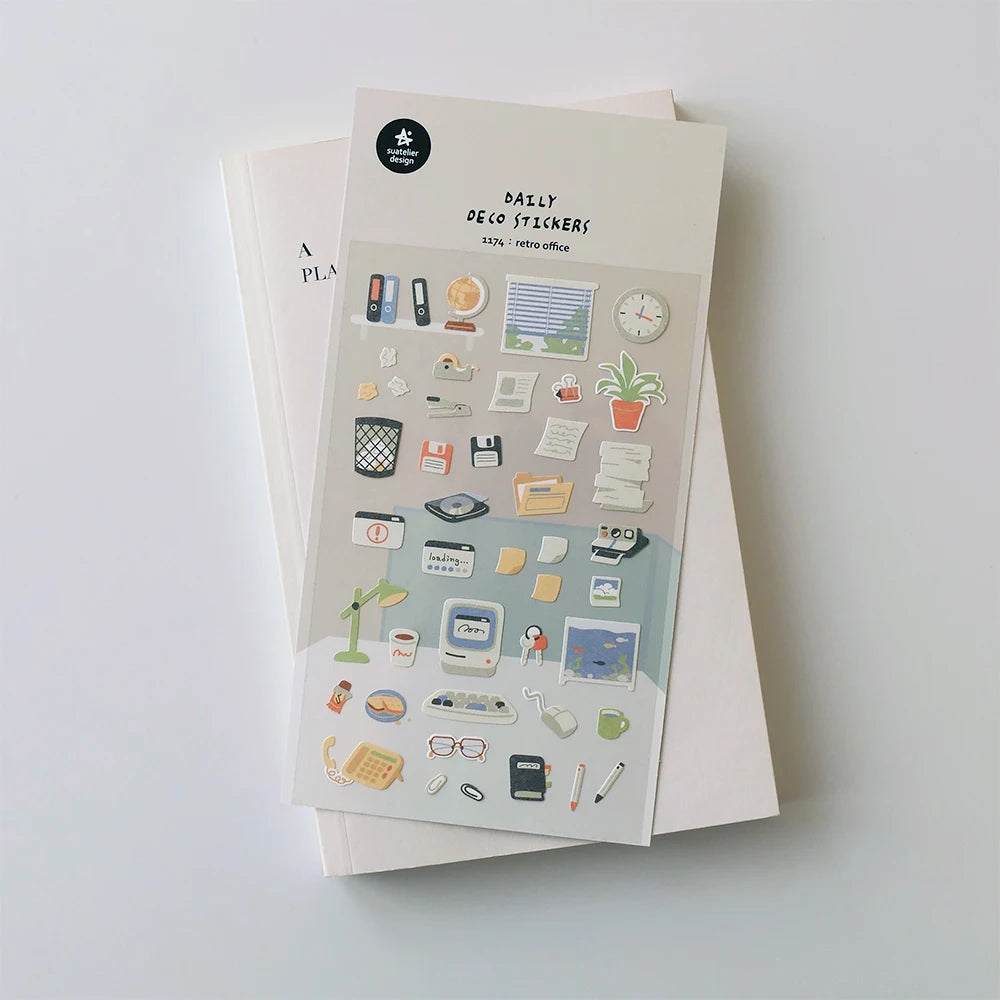 Korean Import Suatelier Travel Home Life Study Friend Stickers Scrapbooking Diy Journaling Diary Stationery Sticker School Gift Beauty World Shop