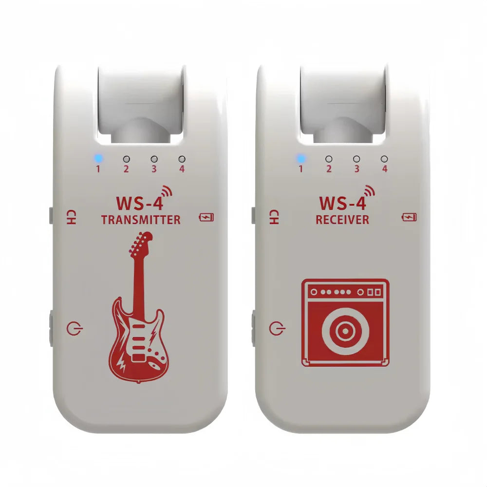 2.4G Wireless Guitar System - Rechargeable Guitar Transmitter & Receiver for Electric Guitar & Bass, Plug & Play, Low Latency Beauty World Shop