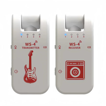 2.4G Wireless Guitar System - Rechargeable Guitar Transmitter & Receiver for Electric Guitar & Bass, Plug & Play, Low Latency Beauty World Shop