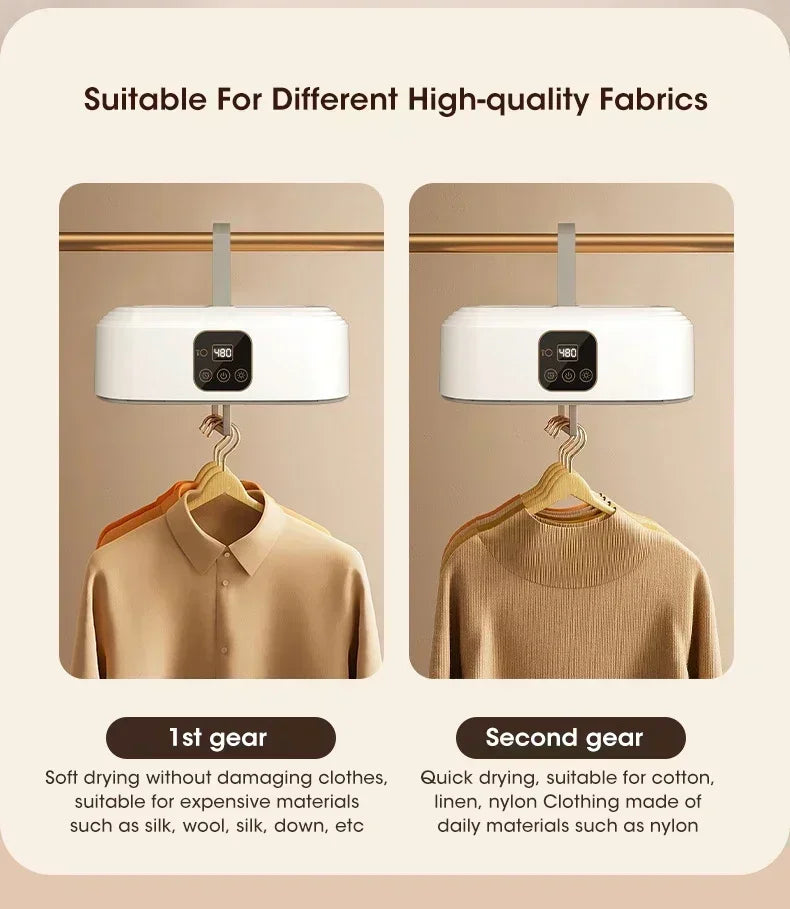 Portable Clothes Dryer Folded Electric Clothing Dryer Multifunctional Intelligent Timed Warm Laundry Dryer with Remote Control
