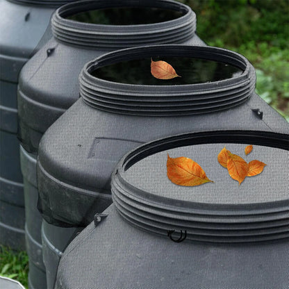 Rain Barrels Screen Water Bucket Covers,Rainwater Collector Tank Net Cover,Rain Water Collection Bucket Netting with Drawstring Beauty World Shop