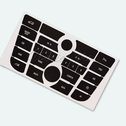 For Opel Astra J Button Sticker Climate Radio Panel Repair For Vauxhall Astra J GTC Car Accessories Refinishing Meriva B Switch Beauty World Shop