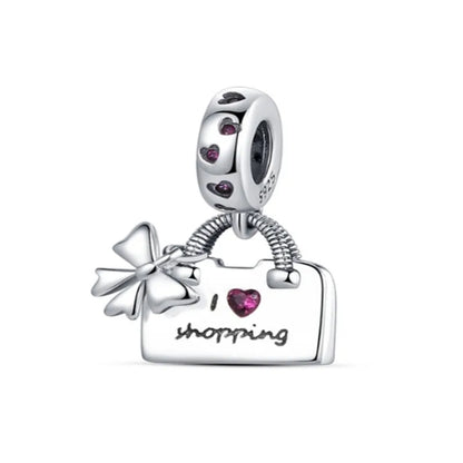 2025 New S925 Silver Spring Ball Bear Cross Pendant Suitable for Original Bracelets DIY Accessories Women's Charm Jewelry Gifts Beauty World Shop