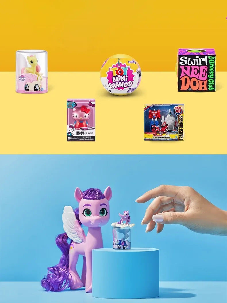5 Surprise Ball Mini Brands Supermarket Shopping Scene Miniature Gashpon Capsule Toy Figurines Collection Kids Birthday Gifts