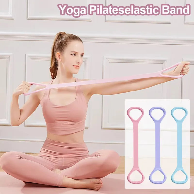 8 Fitness Workout Resistance Band Arm Back Shoulder Exercise Elastic Training Band Yoga Pilates Physical Therapy Equipment Beauty World Shop