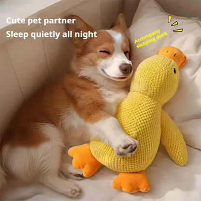 Cute dog Toy Stomping Duck Bite Resistant Grinding Teeth Cleaning Large Dog Interactive Entertainment Puppy Boredom Plush Toy Beauty World Shop
