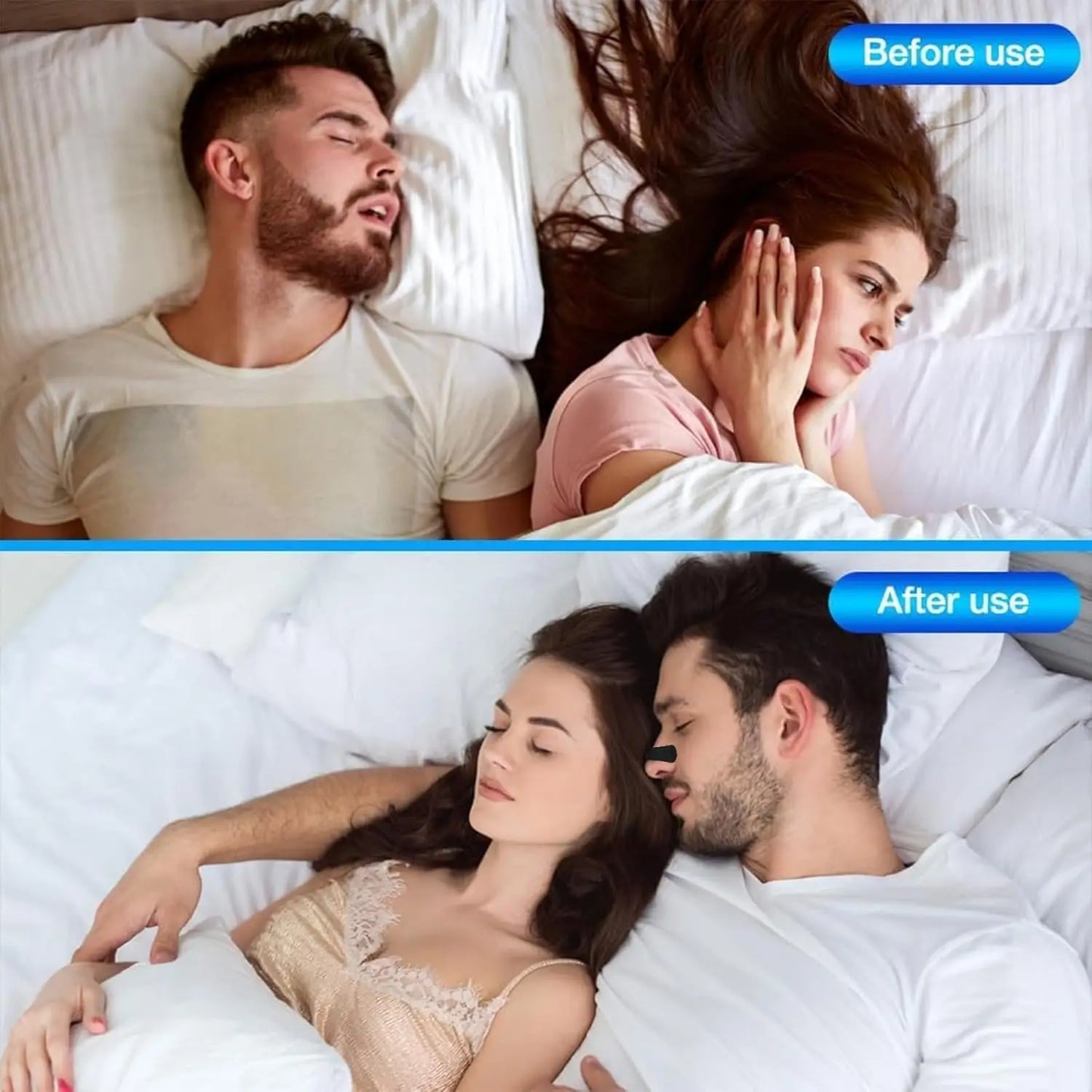 Anti Snoring Nose Strips for Breathing Correction Physical Expansion Breathable Nasal Patch Better Sleep Anti-Snoring Nasal Stri Beauty World Shop
