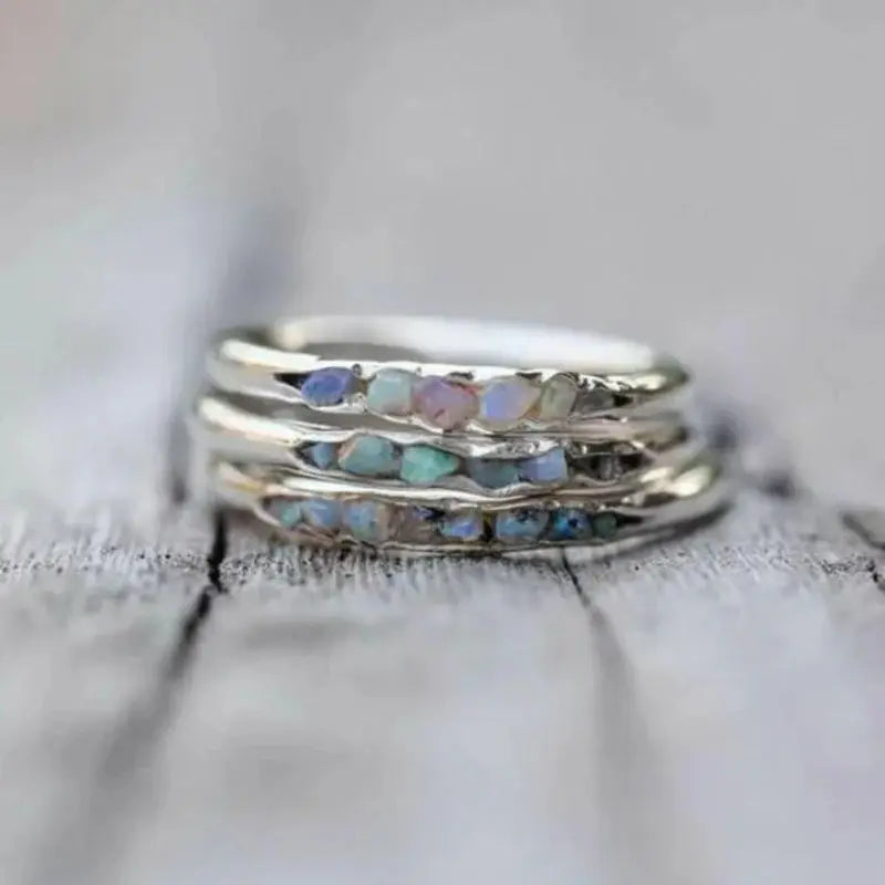Exquisite Silver Color Inlay Shiny Stone Three Piece Set For Women Birthday Gift Accessories Custom Jewelry Beauty World Shop