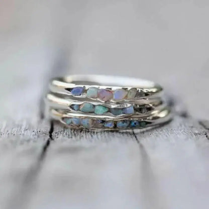 Exquisite Silver Color Inlay Shiny Stone Three Piece Set For Women Birthday Gift Accessories Custom Jewelry Beauty World Shop
