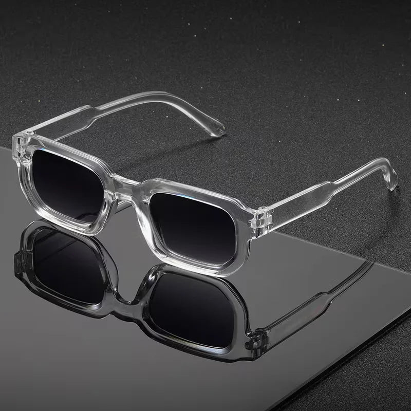 New Men Vintage Rectangle Frame Sunglasses Fashion Retro Sun Glasses Luxury Brand Design Glasses UV400 Eyewear Women Goggles Beauty World Shop