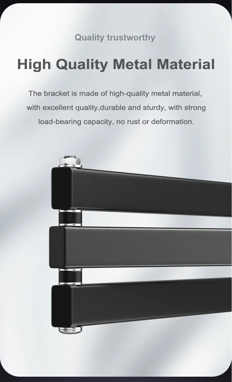 Foldable Wall Mount Projector Bracket Aluminum Alloy Retractable Durable Devices Holder for Home Bedside Hotel Office Beauty World Shop