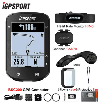 IGPSPORT BSC200 GPS Cycle bike Computer Wireless Speedometer Bicycle Digital ANT+ Route Navigation Stopwatch Cycling Odometer Beauty World Shop