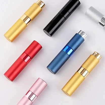 Portable Mini Travel High-end Perfume Bottle Base Refill Bottle Straight Charging Small Sample Perfume Aluminum Material Beauty Fashion