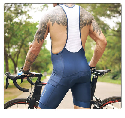 X-TIGER Men's Cycling Shorts Long Distance Riding Bib Shorts Pro Men's Cycling Shorts High Density Foam Cushion 5 CM Leg Gripper Beauty World Shop