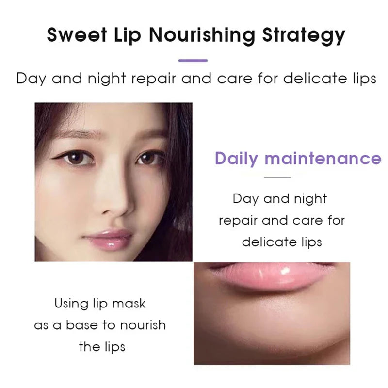 Transparent Honey Pot Lip Mask Moisturizes, Moisturizes, Lightens Lip Lines, Sleep Lip Mask, and Lip Care Beauty Trend Shop