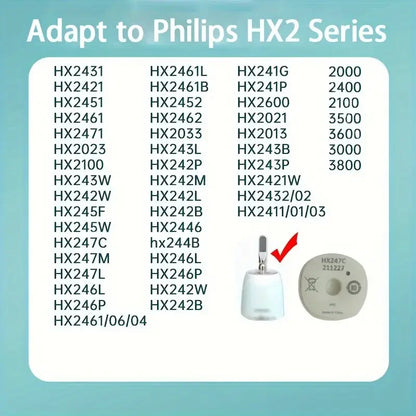 Replacement Toothbrush Head For Philips HX2033/HX2421/ HX2431/HX2451/HX2461/HX2471/HX2023 With Cover Brush Head Free Shipping Beauty World Shop